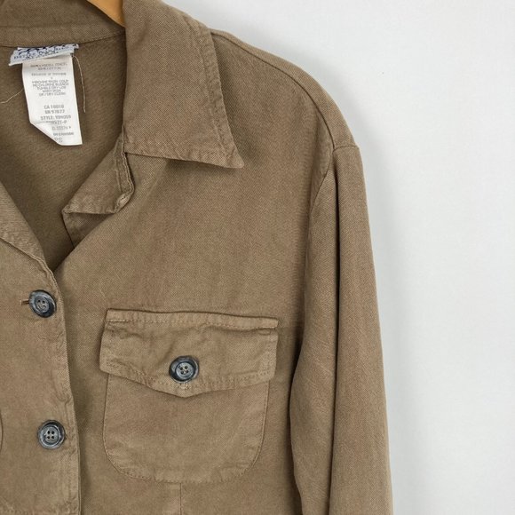 Better Than Basic Brown Button Up Blazer PS - Picture 5 of 9